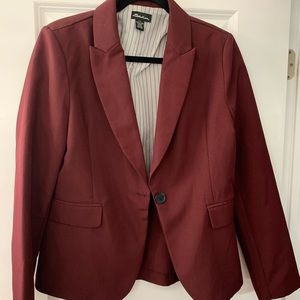Burgundy Blazer Jacket